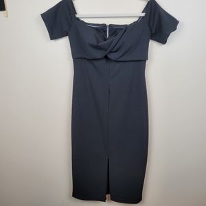 Betsey & Adam Little Black Off the Shoulder Dress size 8